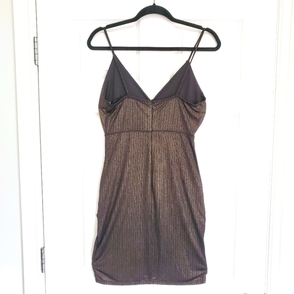 Black & Gold Cocktail Dress - Picture 2 of 4